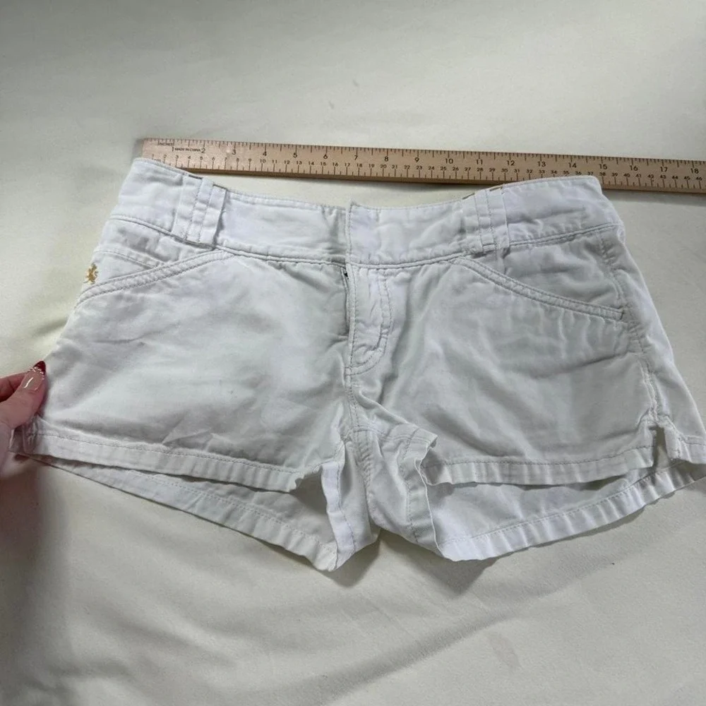 Y2k white low rise shorts  express white shorts size‎ 4